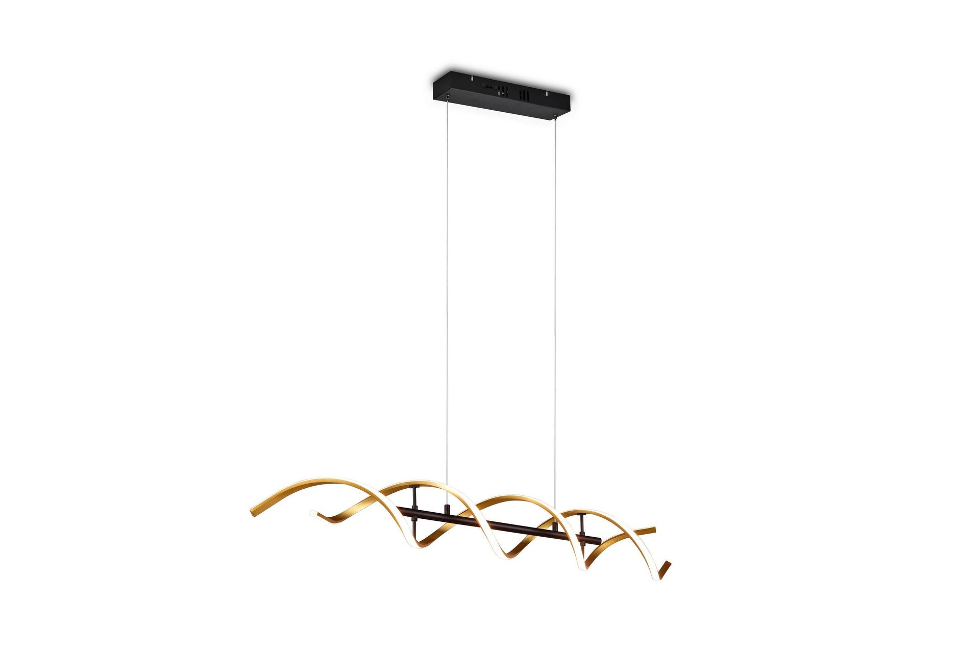 LED-Riippuvalaisin Sequence Mattamessinki/Mattamusta - Trio Lighting
