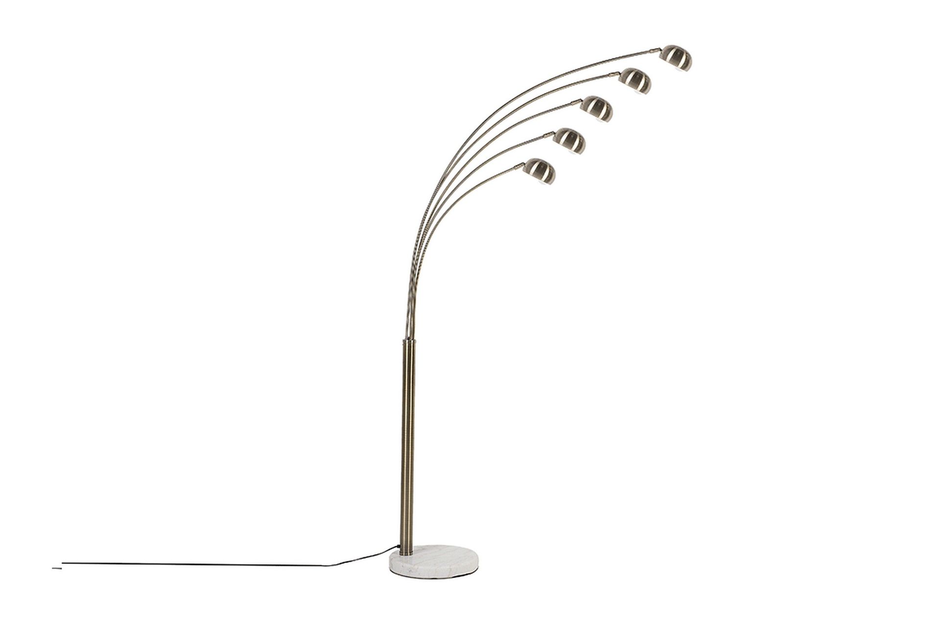 Golvlampa Ljus Marmor, Mässing