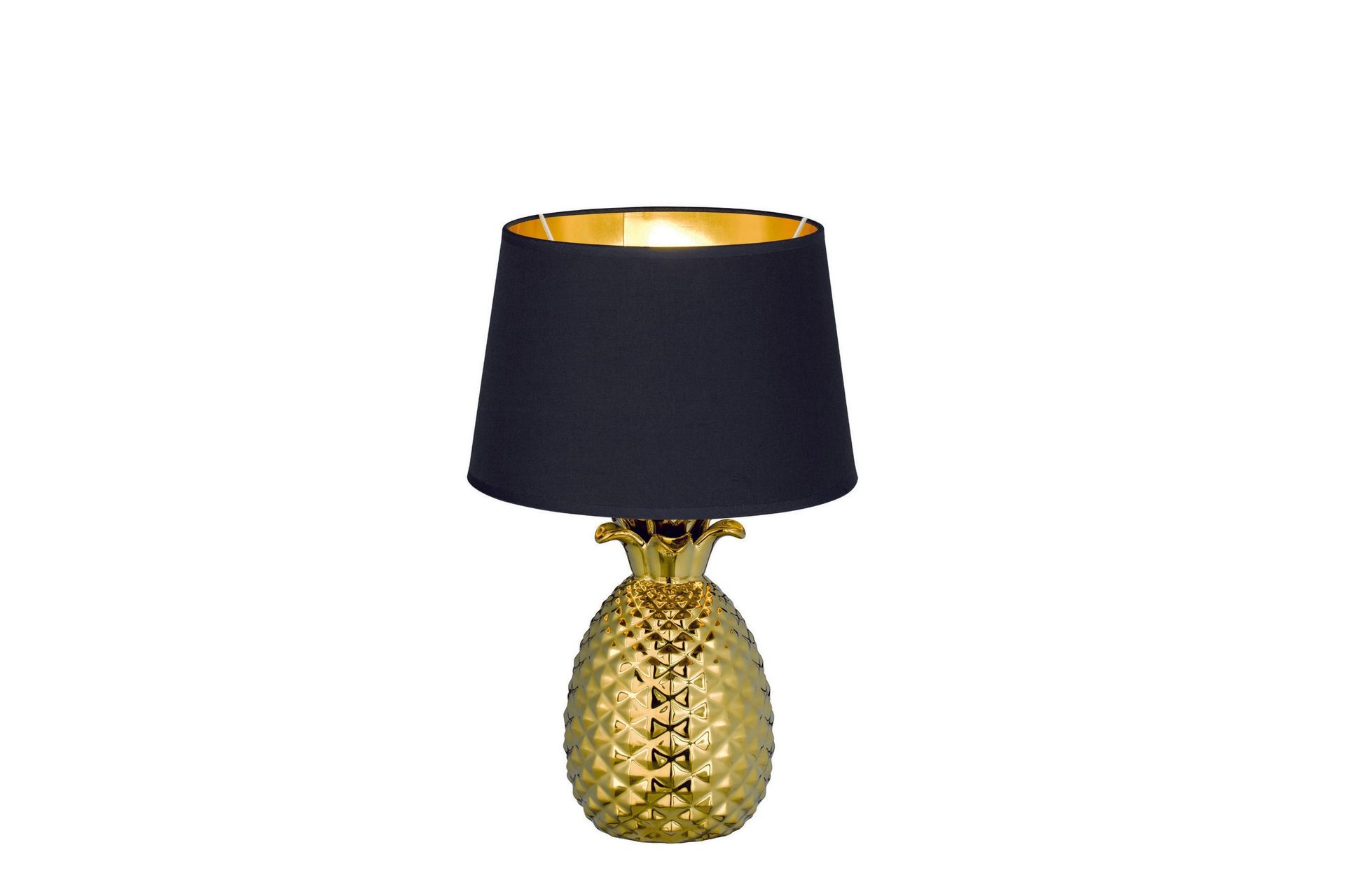 Pöytävalaisin Pineapple Ø28 cm Kulta/Musta - TRIO