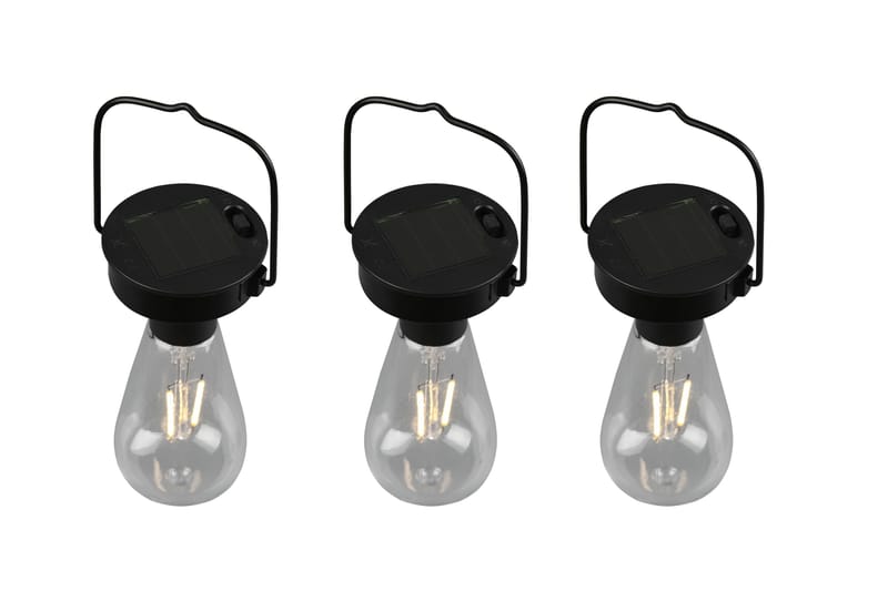 Aurinkokennoriippuvalaisin Campus Hämärätunnistimella 3 kpl - Trio - Valaistus - Ulkovalaistus - Aurinkokennovalaistus