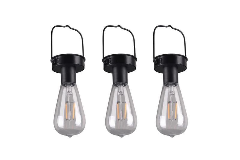 Aurinkokennoriippuvalaisin Campus Hämärätunnistimella 3 kpl - Trio - Valaistus - Ulkovalaistus - Aurinkokennovalaistus