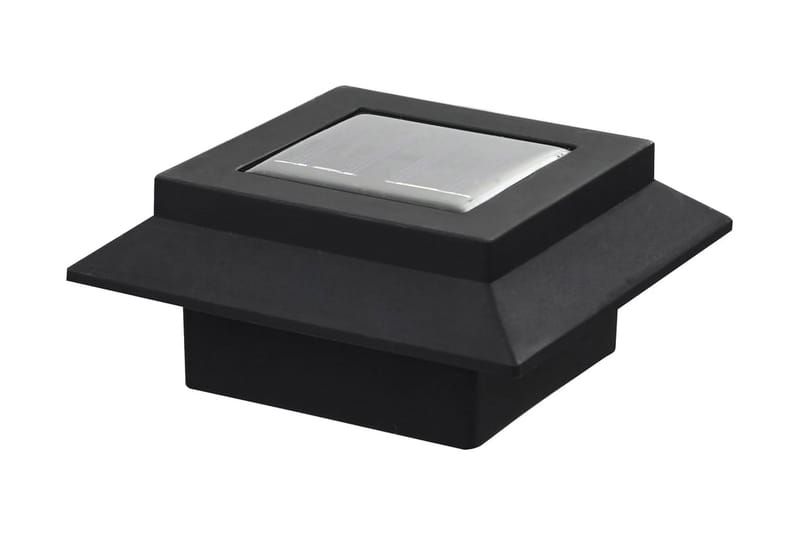 Ulkoaurinkokennovalaisin 12 kpl LED neliö 12 cm musta - Musta - Valaistus - Ulkovalaistus - Aurinkokennovalaistus