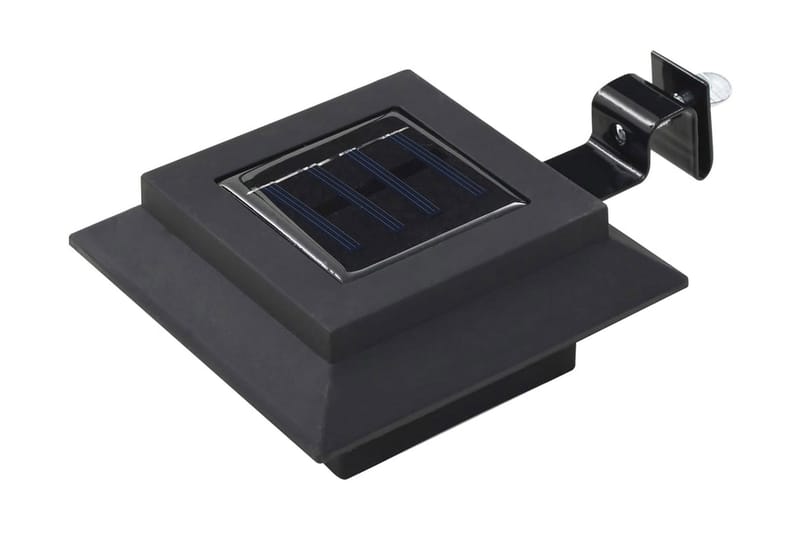 Ulkoaurinkokennovalaisin 12 kpl LED neliö 12 cm musta - Musta - Valaistus - Ulkovalaistus - Aurinkokennovalaistus