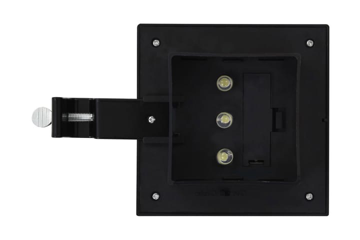 Ulkoaurinkokennovalaisin 12 kpl LED neliö 12 cm musta - Musta - LED-valaistus ulkokäyttöön - Ulkovalaistus - Aurinkokennovalaistus
