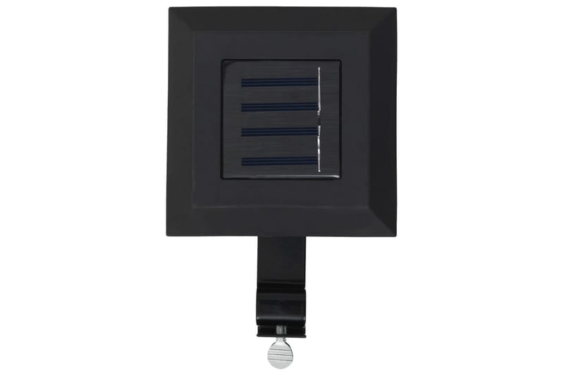 Ulkoaurinkokennovalaisin 6 kpl LED neliö 12cm musta - Musta - Valaistus - Ulkovalaistus - Aurinkokennovalaistus