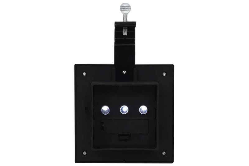 Ulkoaurinkokennovalaisin 6 kpl LED neliö 12cm musta - Musta - Valaistus - Ulkovalaistus - Aurinkokennovalaistus