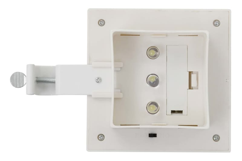 Ulkoaurinkokennovalaisin 6 kpl LED neliö 12cm valkoinen - Valkoinen - Valaistus - Ulkovalaistus - Aurinkokennovalaistus