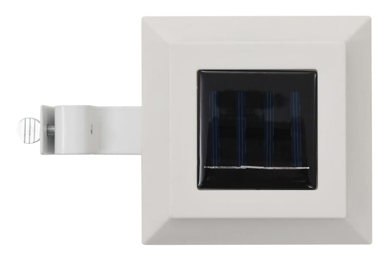 Ulkoaurinkokennovalaisin 6 kpl LED neliö 12cm valkoinen - Valkoinen - Valaistus - Ulkovalaistus - Aurinkokennovalaistus