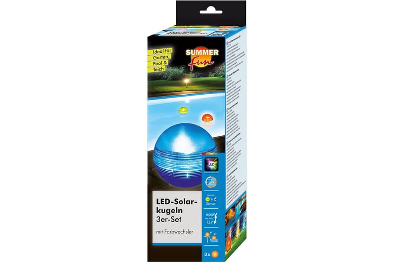 Aurinkokennovalaistus Planet Pool Pallo Kelluva RGB 3 kpl - Valaistus - Ulkovalaistus - Aurinkokennovalaistus