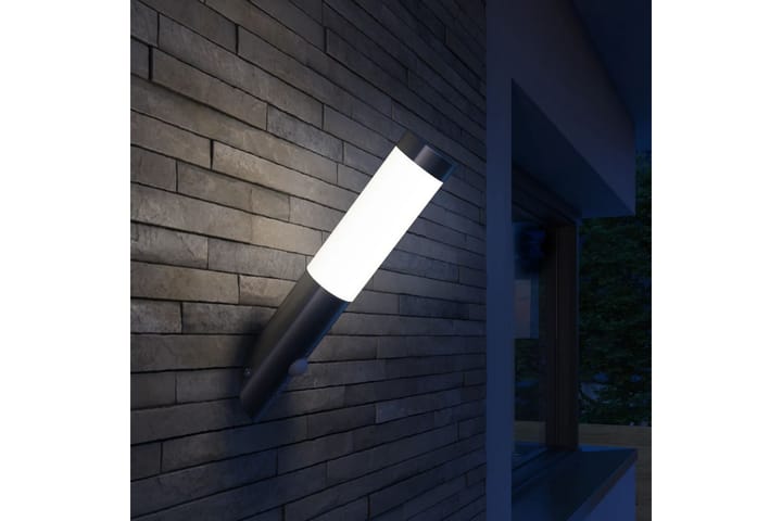 RVS Puutarhan Seinälamppu Liikkeentunnistimella Vedenkestävä - Ulkovalaistus - LED-valaistus ulkokäyttöön - Sisäänkäynnin valaistus - Julkisivuvalaistus