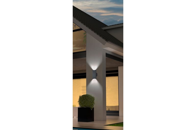 Seinävalaisin Colorado LED 2x3W Musta - TRIO - Valaistus - Ulkovalaistus - Julkisivuvalaistus