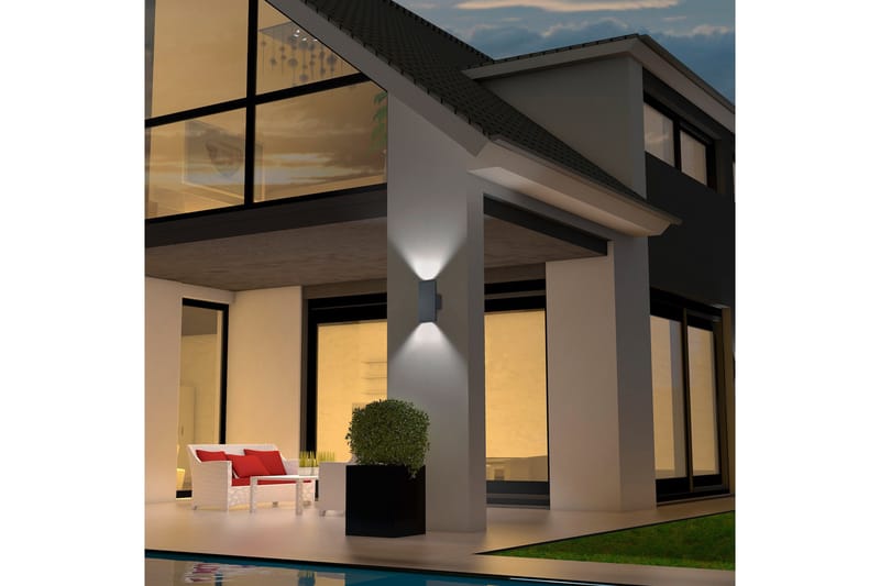 Seinävalaisin Colorado LED 2x3W Musta - TRIO - Valaistus - Ulkovalaistus - Julkisivuvalaistus