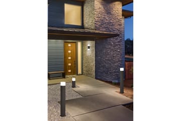 Seinävalaisin Hudson Sis. 2x4W LED Musta - TRIO - Valaistus - Ulkovalaistus - Julkisivuvalaistus