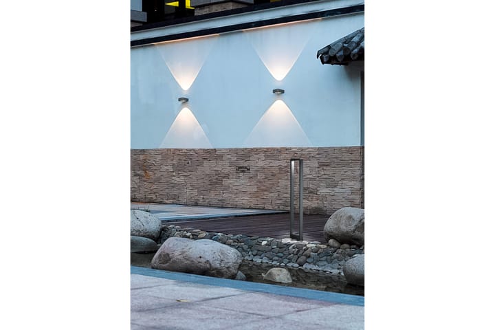 Seinävalaisin Reno 5W LED Musta - TRIO - Sisäänkäynnin valaistus - LED-valaistus ulkokäyttöön - Julkisivuvalaistus - Ulkovalaistus