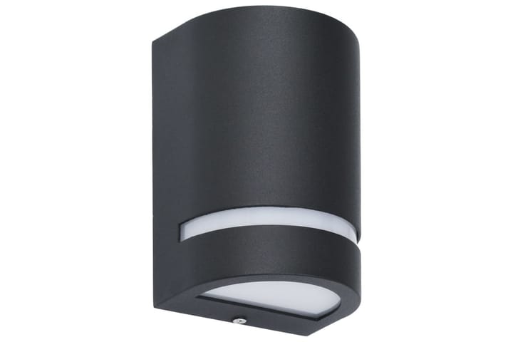 Ulkoilma seinävalaisimet 2 kpl 35 W musta puolipyöreä - Musta - Ulkovalaistus - LED-valaistus ulkokäyttöön - Sisäänkäynnin valaistus - Julkisivuvalaistus