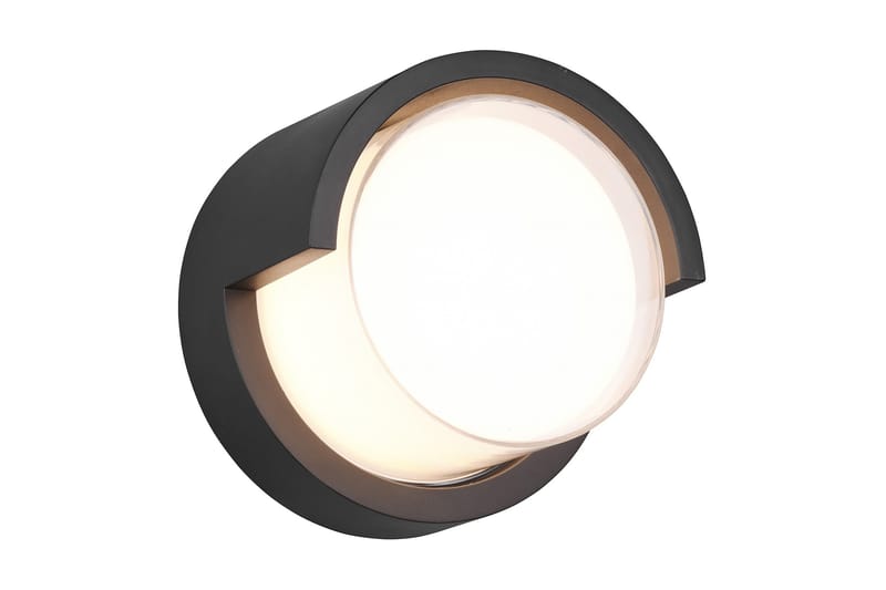 LED-Seinävalaisin Puno Pyöreä Mattamusta - Trio - Valaistus - Ulkovalaistus - LED-valaistus ulkokäyttöön