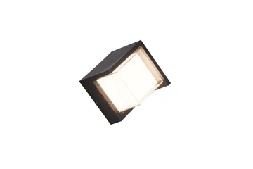 LED-Seinävalaisin Puno Neliö Mattamusta - Trio - Valaistus - Ulkovalaistus - LED-valaistus ulkokäyttöön