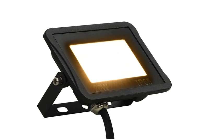 LED-valonheitin 20 W lämmin valkoinen - Musta - Valaistus - Ulkovalaistus - Julkisivuvalaistus