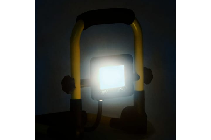 LED-valonheitin kahvalla 10 W kylmä valkoinen - Musta - Julkisivuvalaistus - Ulkovalaistus - Kohdevalot & valonheittimet