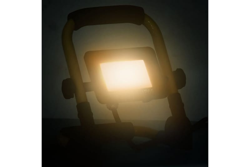 LED-valonheitin kahvalla 20 W lämmin valkoinen - Musta - Valaistus - Ulkovalaistus - Julkisivuvalaistus