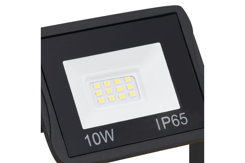 LED-valonheitin kahvalla 2x10 W kylmä valkoinen - Musta - Valaistus - Ulkovalaistus - Julkisivuvalaistus