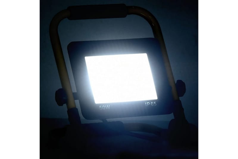 LED-valonheitin kahvalla 50 W kylmä valkoinen - Musta - Valaistus - Ulkovalaistus - Julkisivuvalaistus