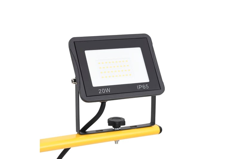 LED-valonheitin kolmijalalla 2x20 W lämmin valkoinen - Musta - Valaistus - Ulkovalaistus - Julkisivuvalaistus