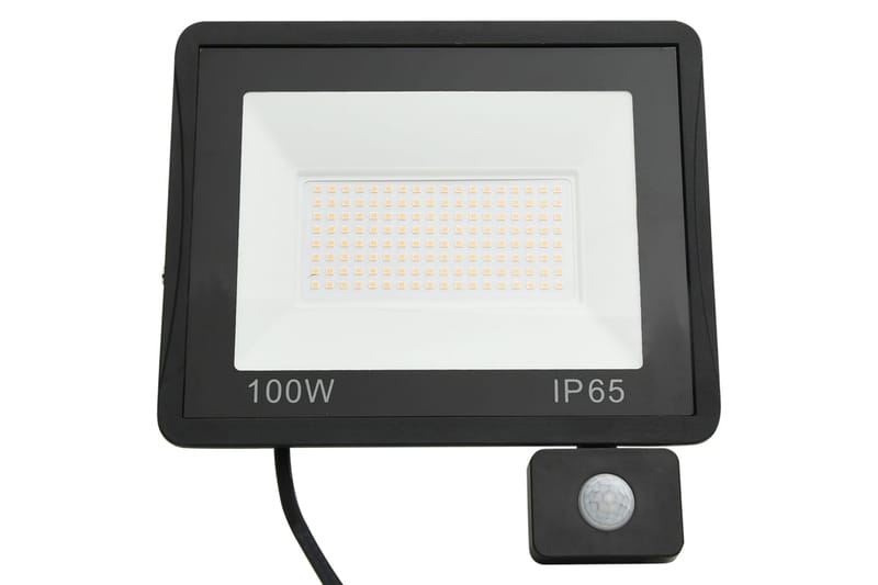 LED-valonheitin sensorilla 100 W lämmin valkoinen - Musta - Valaistus - Ulkovalaistus - Julkisivuvalaistus