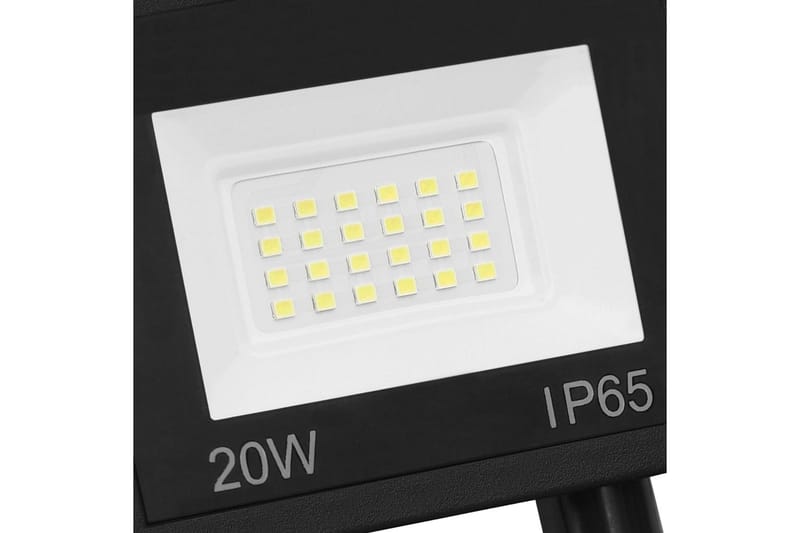 LED-valonheitin sensorilla 20 W kylmä valkoinen - Musta - Valaistus - Ulkovalaistus - Julkisivuvalaistus