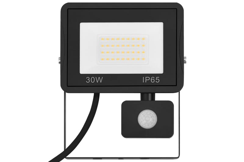 LED-valonheitin sensorilla 30 W kylmä valkoinen - Musta - Valaistus - Ulkovalaistus - Julkisivuvalaistus