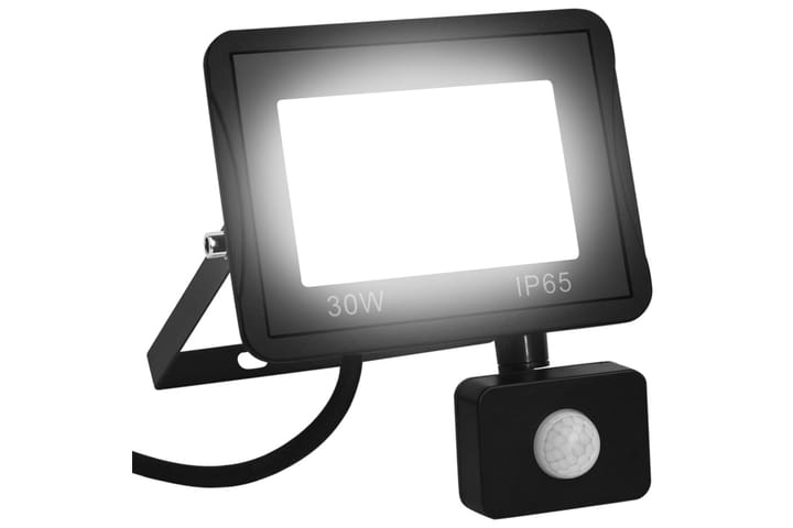 LED-valonheitin sensorilla 30 W kylmä valkoinen - Musta - Ulkovalaistus - Julkisivuvalaistus - Kohdevalot & valonheittimet