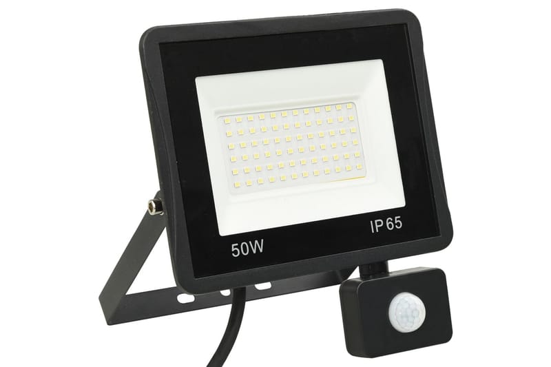 LED-valonheitin sensorilla 50 W kylmä valkoinen - Musta - Valaistus - Ulkovalaistus - Julkisivuvalaistus