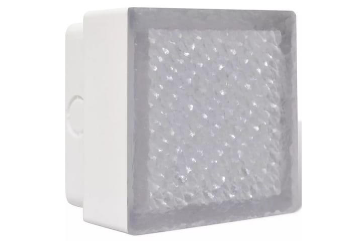 2 LED Maavalaisin 100 x 100 x 68 mm - Valkoinen - Sisäänkäynnin valaistus - LED-valaistus ulkokäyttöön - Ulkovalaistus - Maavalaistus