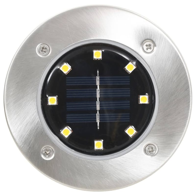Aurinkoenergia maavalaisimet 8 kpl LED lämmin valkoinen - Valkoinen - Valaistus - Ulkovalaistus - Maavalaistus