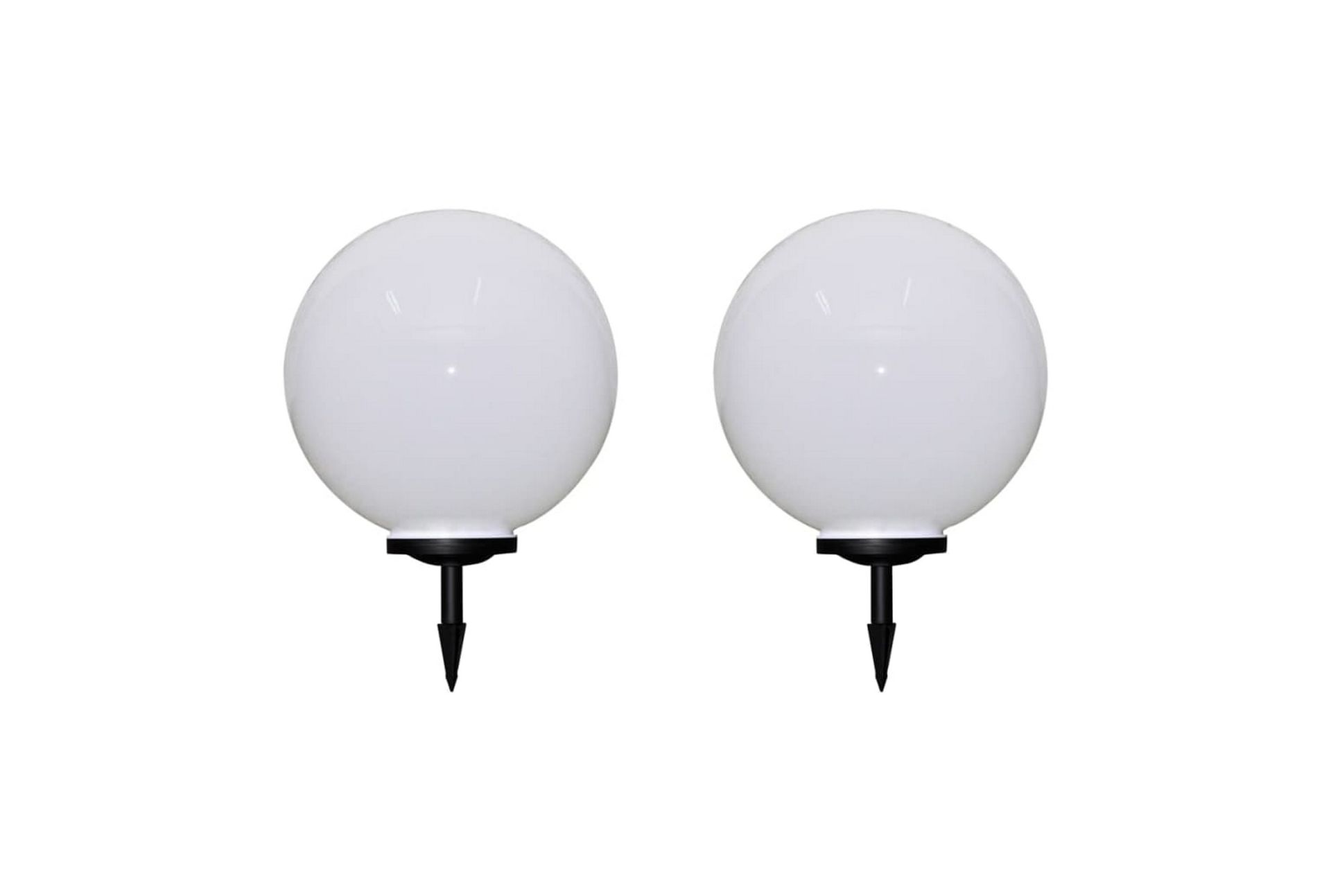 Ulkolamput polulle 2 kpl LED 50 cm maapiikillä - Valkoinen - Valaistus - Ulkovalaistus - Maavalaistus