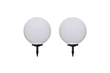 Ulkolamput polulle 2 kpl LED 50 cm maapiikillä - Valkoinen - Valaistus - Ulkovalaistus - Maavalaistus