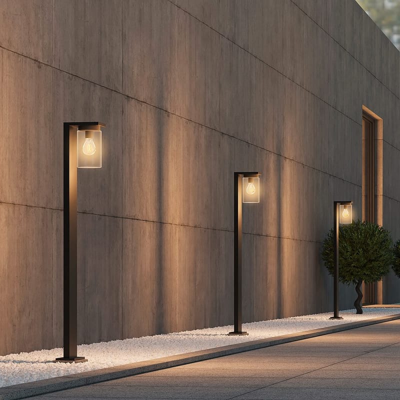 Pollari Ardila - 100 cm, Mattamusta - Valaistus - Ulkovalaistus - LED-valaistus ulkokäyttöön