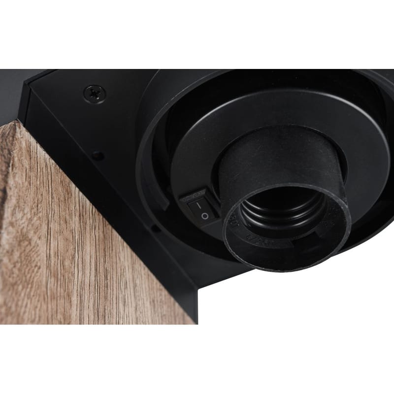 Pollari Ardila - 65 cm, Puu/mattamusta - Valaistus - Ulkovalaistus - LED-valaistus ulkokäyttöön