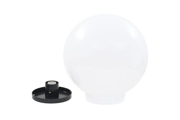 LED-pallovalaisimet 2 kpl 40 cm akryyli - Valkoinen - LED-valaistus ulkokäyttöön - Pylväsvalaisimiet & porttilyhdyt - Pollari - Ulkovalaistus