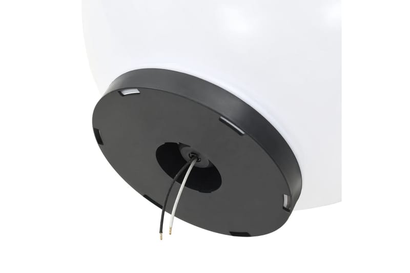 LED-pallovalaisimet 2 kpl 40 cm akryyli - Valkoinen - Valaistus - Ulkovalaistus - Pylväsvalaisimiet & porttilyhdyt