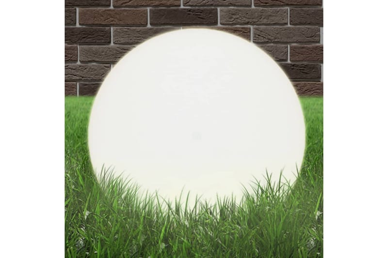 LED-pallovalaisimet 2 kpl 50 cm akryyli - Valkoinen - Valaistus - Ulkovalaistus - Pylväsvalaisimiet & porttilyhdyt