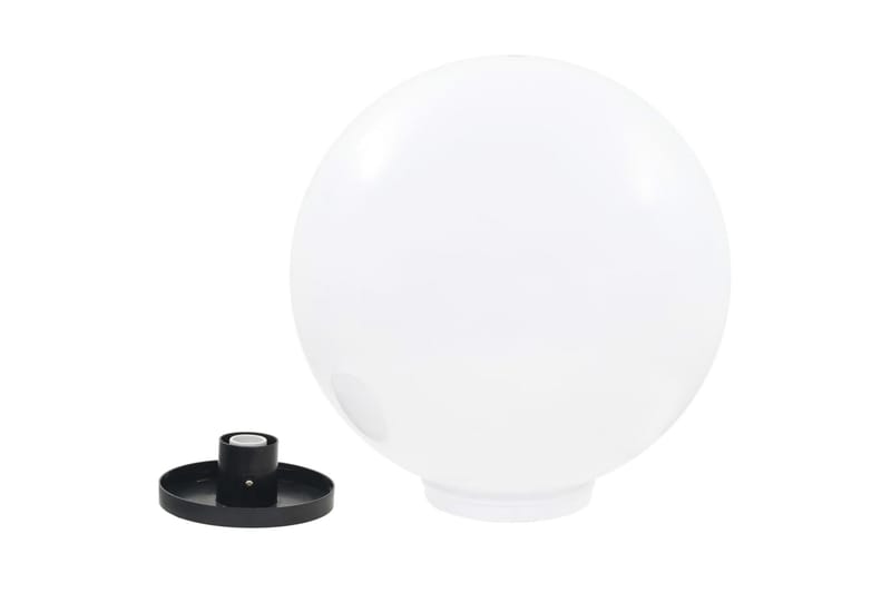LED-pallovalaisimet 2 kpl 50 cm akryyli - Valkoinen - Valaistus - Ulkovalaistus - Pylväsvalaisimiet & porttilyhdyt