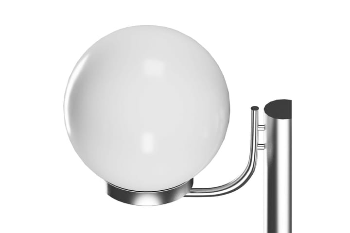 Puutarhan Lampputolppa 2 lamppua 220cm - Valkoinen - LED-valaistus ulkokäyttöön - Pylväsvalaisimiet & porttilyhdyt - Pollari - Ulkovalaistus