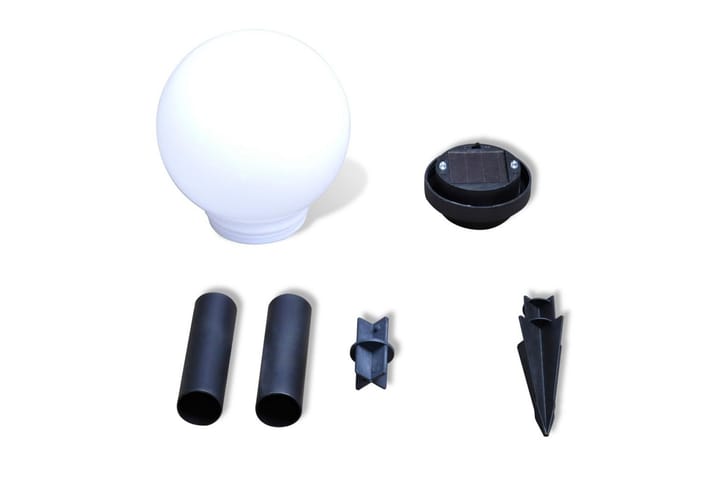 Puutarhan polkuvalaisin aurinkovoima pallo LED 15 cm 4 kpl - Valkoinen - LED-valaistus ulkokäyttöön - Pylväsvalaisimiet & porttilyhdyt - Pollari - Ulkovalaistus