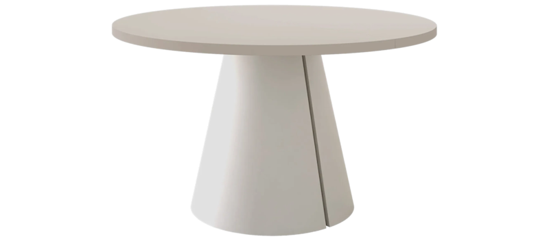 Aurion Pyöreä jatkettava ruokapöytä 100-174 cm, beige