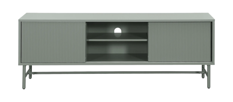 Matterhorn Kapea tv-taso säilytystilalla 40 cm syvä 157 cm leveä 58 cm korkea, Vihreä