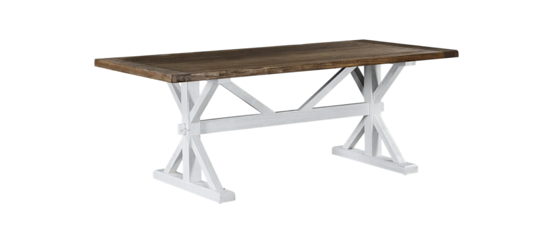 Ruokapöytä Yorkshire 200 cm Jatkettava, Luonnonväri/Valkoinen