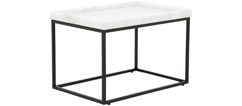 Sivupöytä Tosterup 60 cm, Valkoinen/Musta