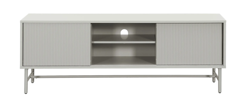 Matterhorn Kapea tv-taso säilytystilalla 40 cm syvä 157 cm leveä 58 cm korkea, Beige